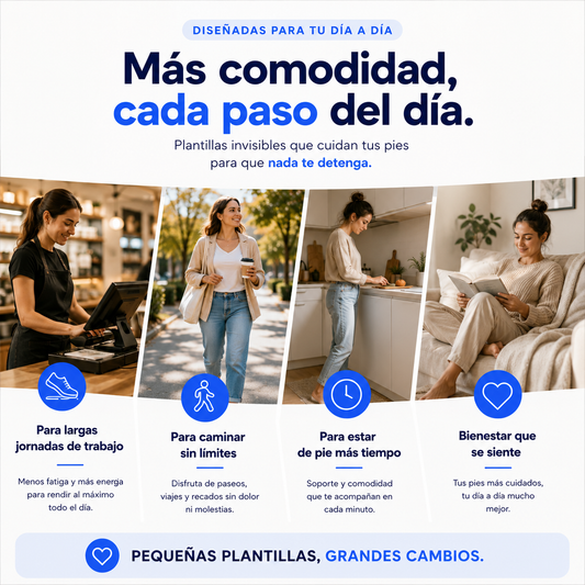 Merluni ComfortStep™ | Plantillas de Alivio para Fascitis Plantar