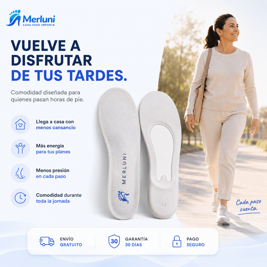 Merluni ComfortStep™ | Plantillas de Alivio para Fascitis Plantar