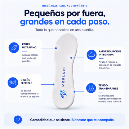 Merluni ComfortStep™ | Plantillas de Alivio para Fascitis Plantar