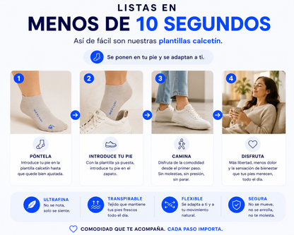 Merluni ComfortStep™ | Plantillas de Alivio para Fascitis Plantar
